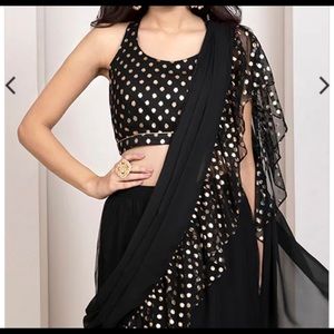 Skirt with attached dupatta (easy wear sari)